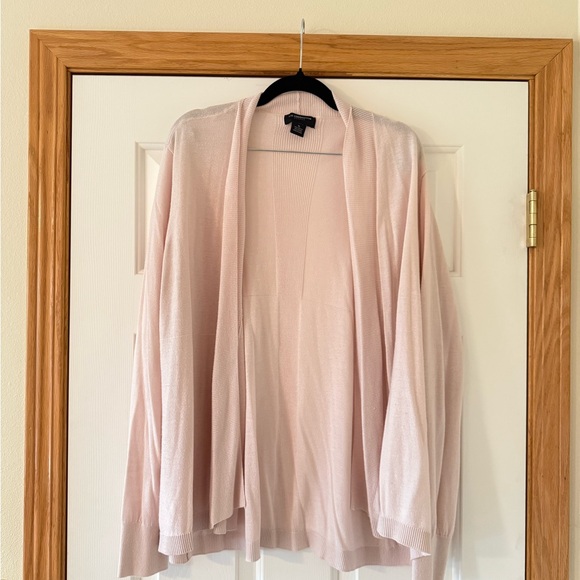 Liz Claiborne Sweaters - Liz Claiborne Blush Open-Front Women's Cardigan Sweater